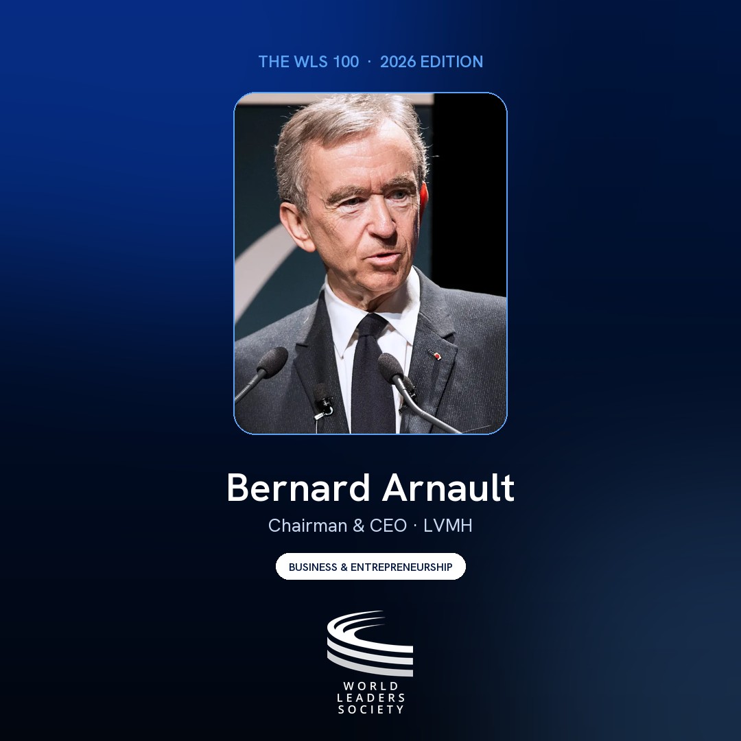WLS 100 badge · Bernard Arnault