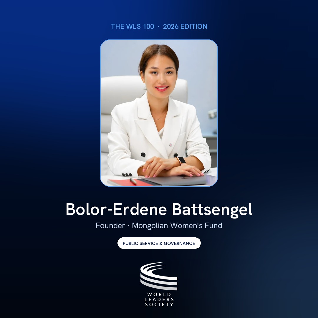 WLS 100 badge · Bolor-Erdene Battsengel