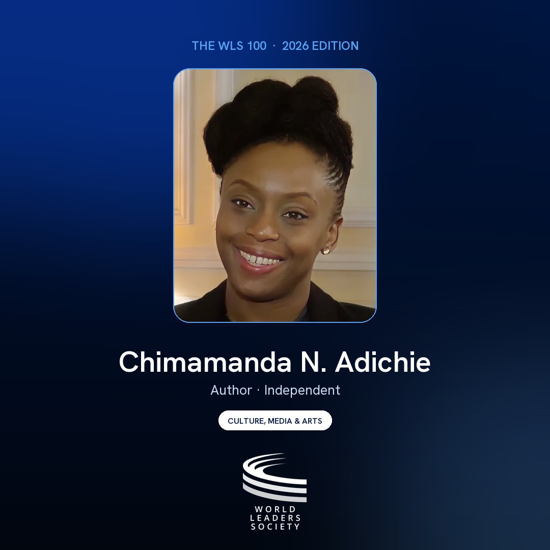 WLS 100 badge · Chimamanda N. Adichie