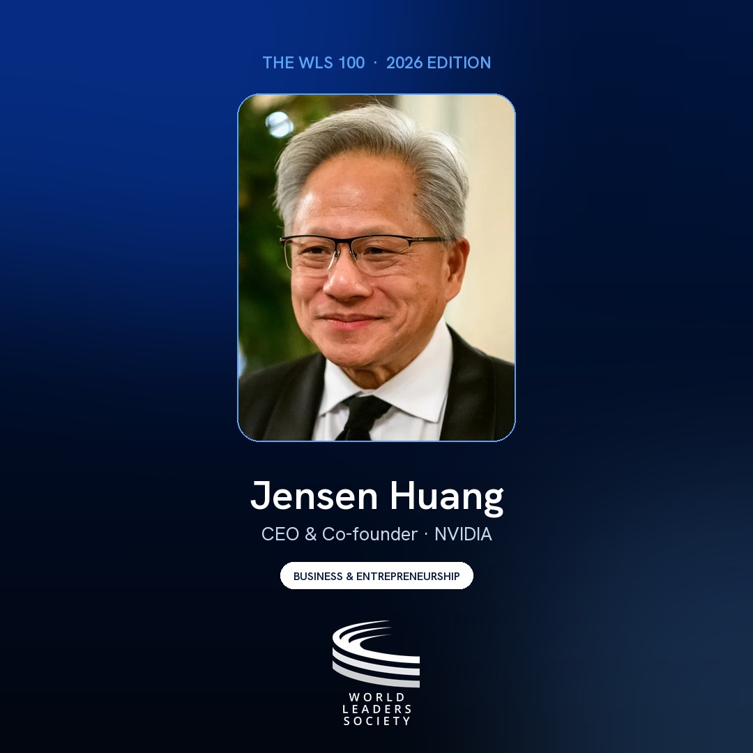 WLS 100 badge · Jensen Huang