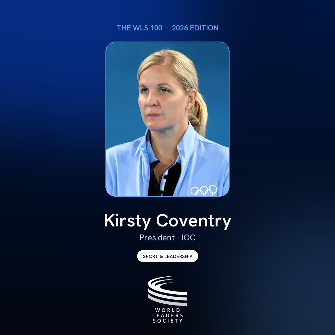 WLS 100 badge · Kirsty Coventry