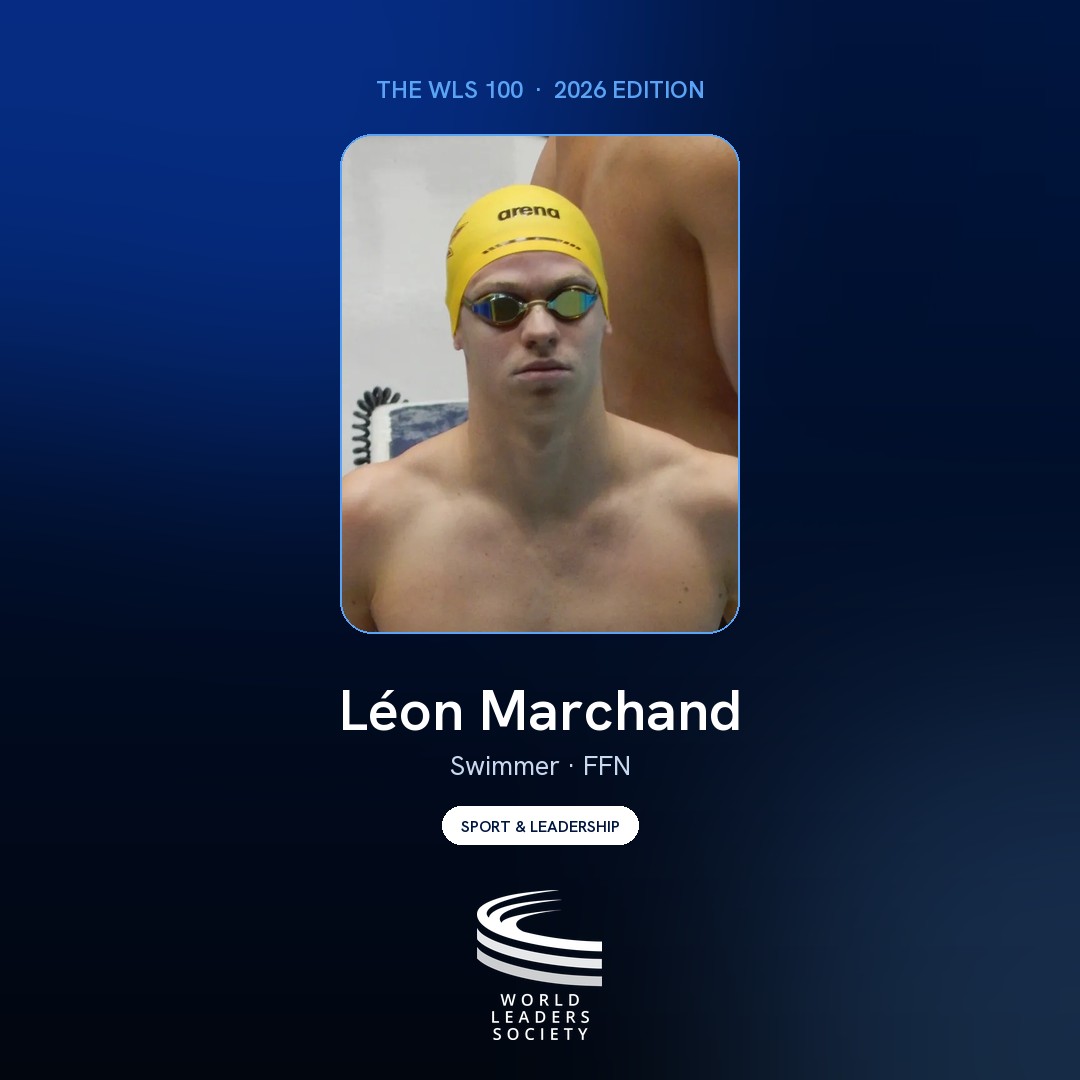 WLS 100 badge · Léon Marchand