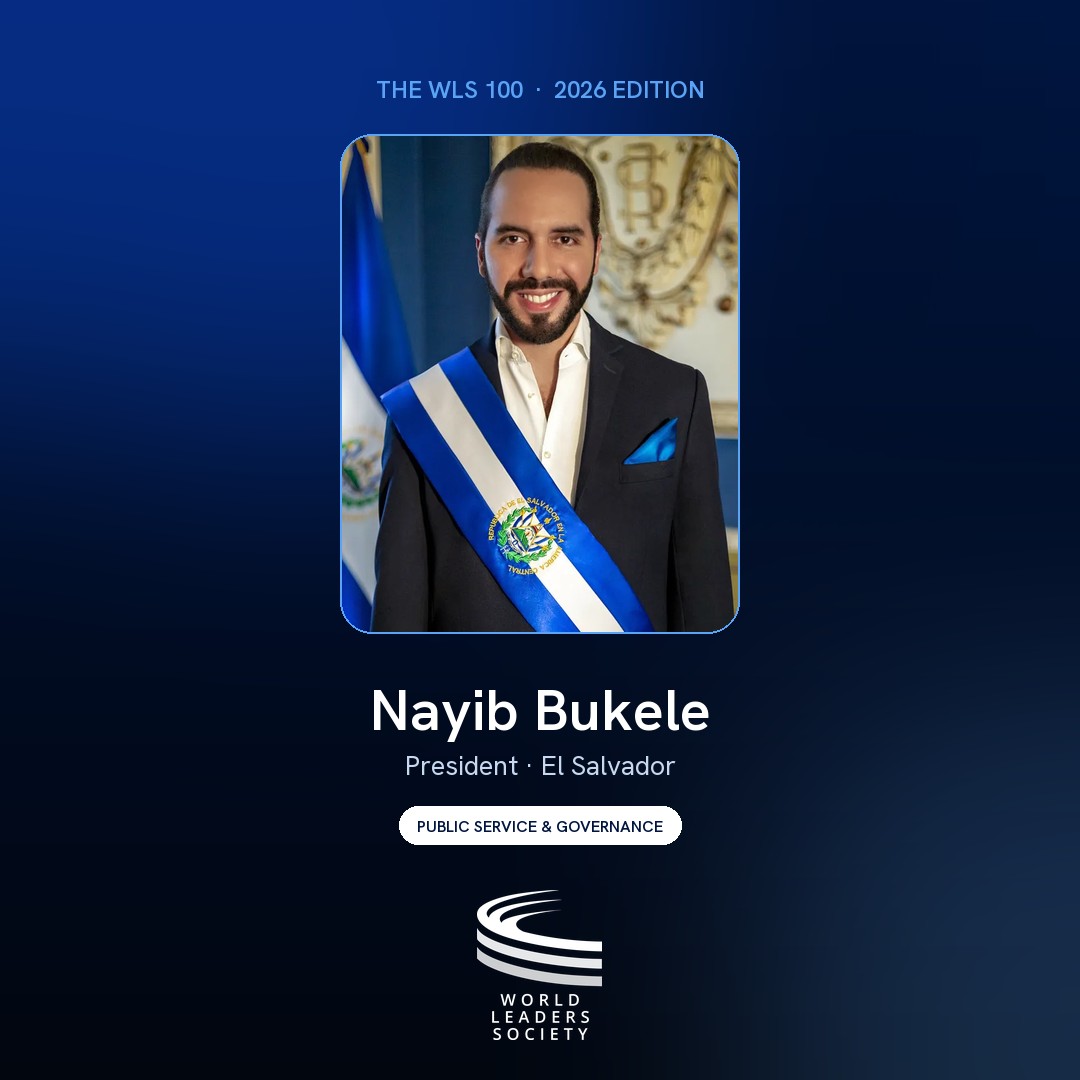 WLS 100 badge · Nayib Bukele