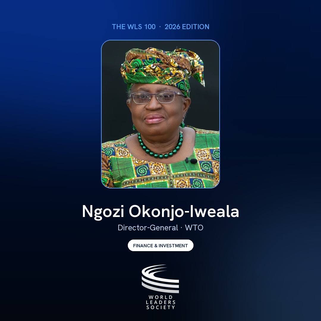 WLS 100 badge · Ngozi Okonjo-Iweala