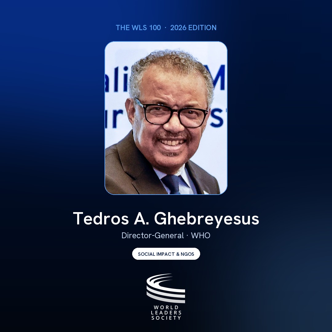 WLS 100 badge · Tedros A. Ghebreyesus